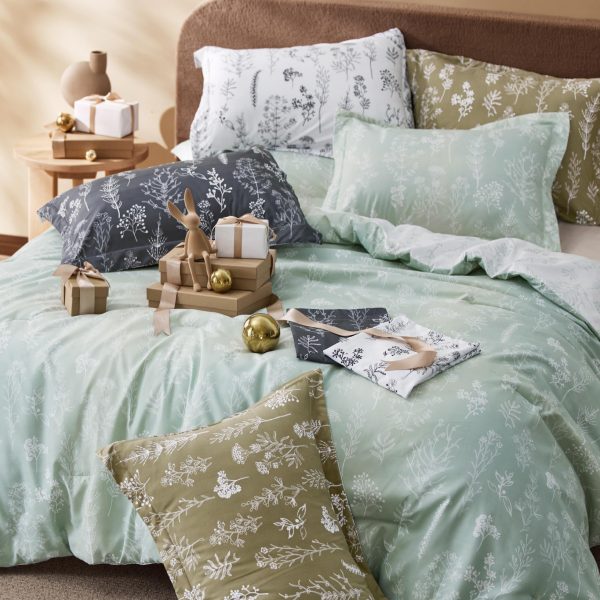 Bedsure | 2/3 Pcs Floral Printed Reversible Comforter Set with Soft Designed Plants Pattern Bedding Set - Image 20