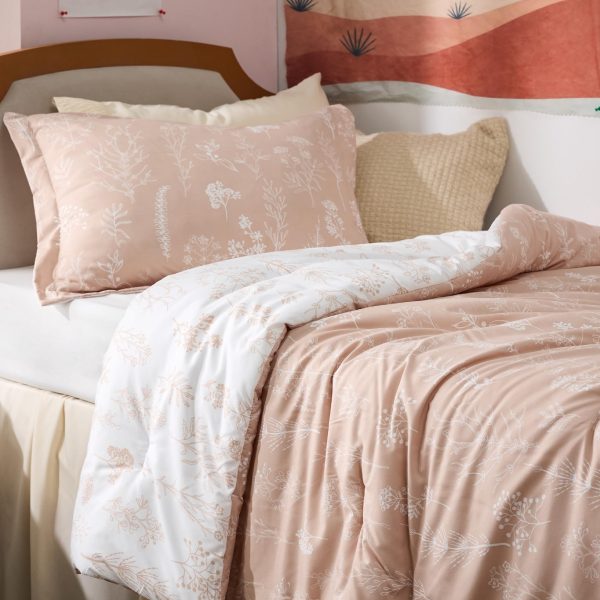 Bedsure | 2/3 Pcs Floral Printed Reversible Comforter Set with Soft Designed Plants Pattern Bedding Set - Image 54
