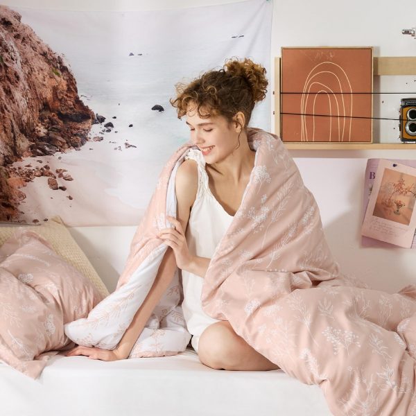 Bedsure | 2/3 Pcs Floral Printed Reversible Comforter Set with Soft Designed Plants Pattern Bedding Set - Image 55