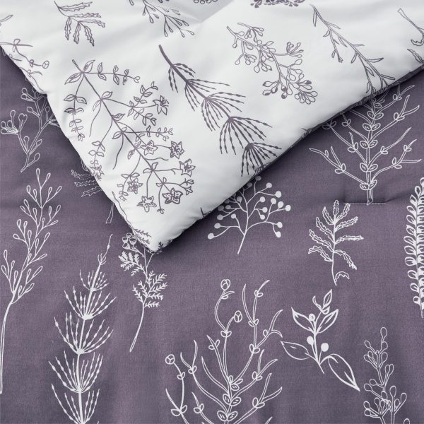 Bedsure | 2/3 Pcs Floral Printed Reversible Comforter Set with Soft Designed Plants Pattern Bedding Set - Image 62