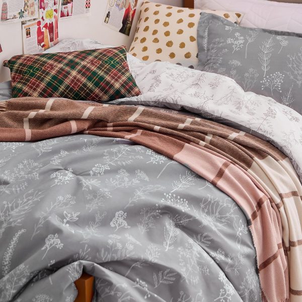 Bedsure | 2/3 Pcs Floral Printed Reversible Comforter Set with Soft Designed Plants Pattern Bedding Set - Image 64
