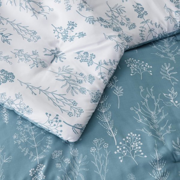 Bedsure | 2/3 Pcs Floral Printed Reversible Comforter Set with Soft Designed Plants Pattern Bedding Set - Image 83