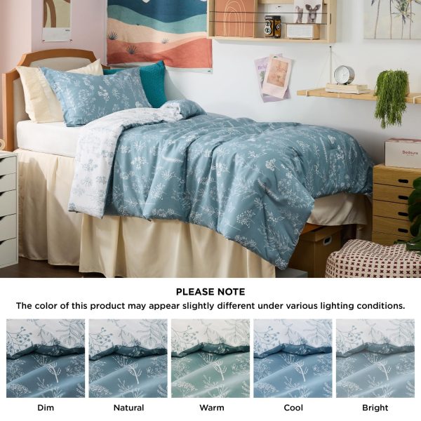Bedsure | 2/3 Pcs Floral Printed Reversible Comforter Set with Soft Designed Plants Pattern Bedding Set - Image 84