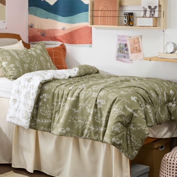 Bedsure | 2/3 Pcs Floral Printed Reversible Comforter Set with Soft Designed Plants Pattern Bedding Set - Image 86