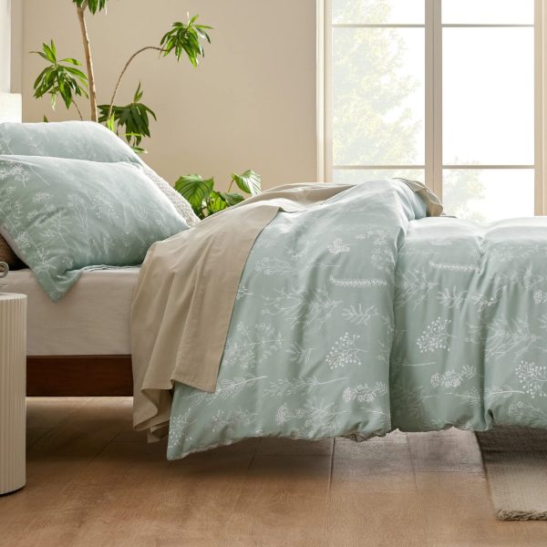 Bedsure | 2/3 Pcs Floral Printed Reversible Comforter Set with Soft Designed Plants Pattern Bedding Set - Image 122