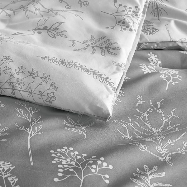 Bedsure | 2/3 Pcs Floral Printed Reversible Comforter Set with Soft Designed Plants Pattern Bedding Set - Image 134