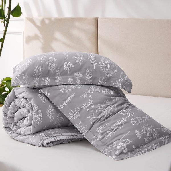 Bedsure | 2/3 Pcs Floral Printed Reversible Comforter Set with Soft Designed Plants Pattern Bedding Set - Image 135
