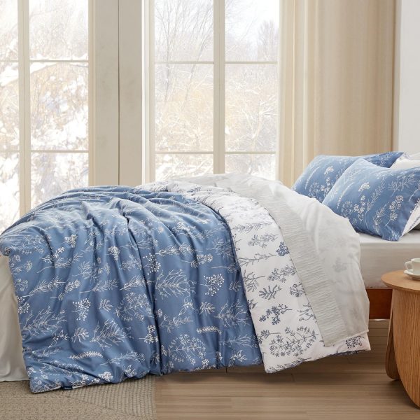 Bedsure | 2/3 Pcs Floral Printed Reversible Comforter Set with Soft Designed Plants Pattern Bedding Set - Image 139