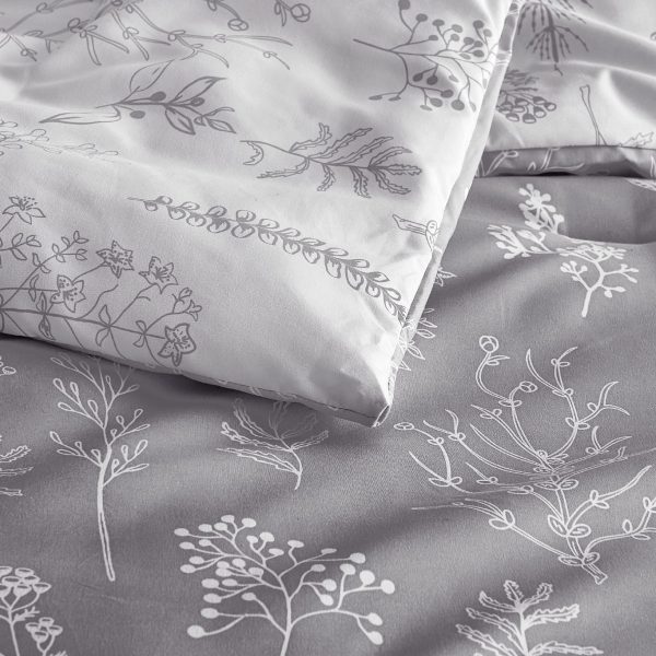 Bedsure | 2/3 Pcs Floral Printed Reversible Comforter Set with Soft Designed Plants Pattern Bedding Set - Image 173