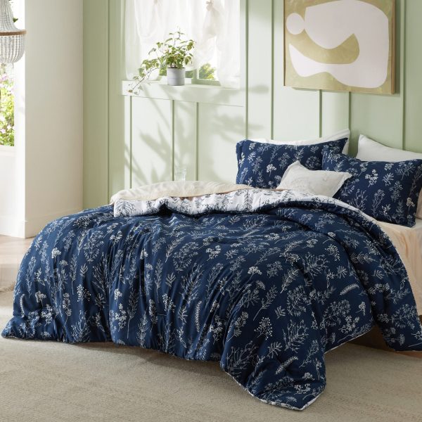 Bedsure | 2/3 Pcs Floral Printed Reversible Comforter Set with Soft Designed Plants Pattern Bedding Set - Image 179