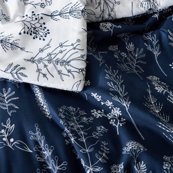 Bedsure | 2/3 Pcs Floral Printed Reversible Comforter Set with Soft Designed Plants Pattern Bedding Set - Image 182