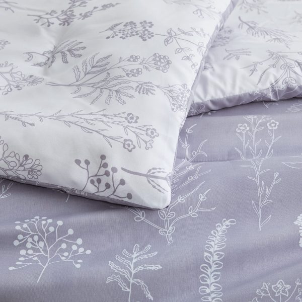 Bedsure | 2/3 Pcs Floral Printed Reversible Comforter Set with Soft Designed Plants Pattern Bedding Set - Image 193