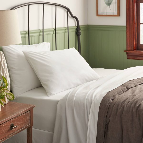 250 Thread Count Organic Percale Sheet Set - Threshold™ - Image 6