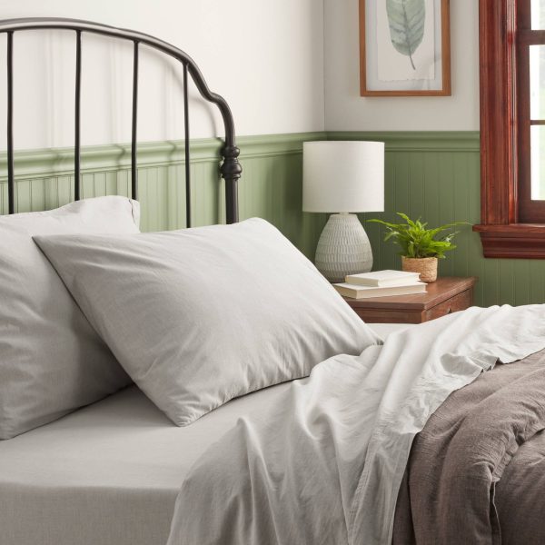 250 Thread Count Organic Percale Sheet Set - Threshold™ - Image 26